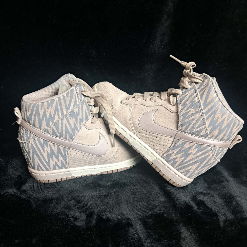 Nike Dunk Sky Hi Women's Size 6 Hidden Wedge Brown Sneakers Shoes 543258-003 - Picture 6 of 11